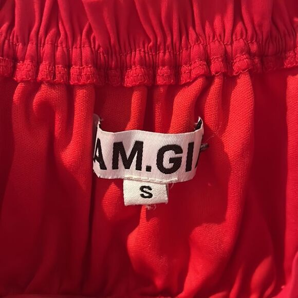 I am Gia Naomi red milk maid top small - Picture 5 of 15